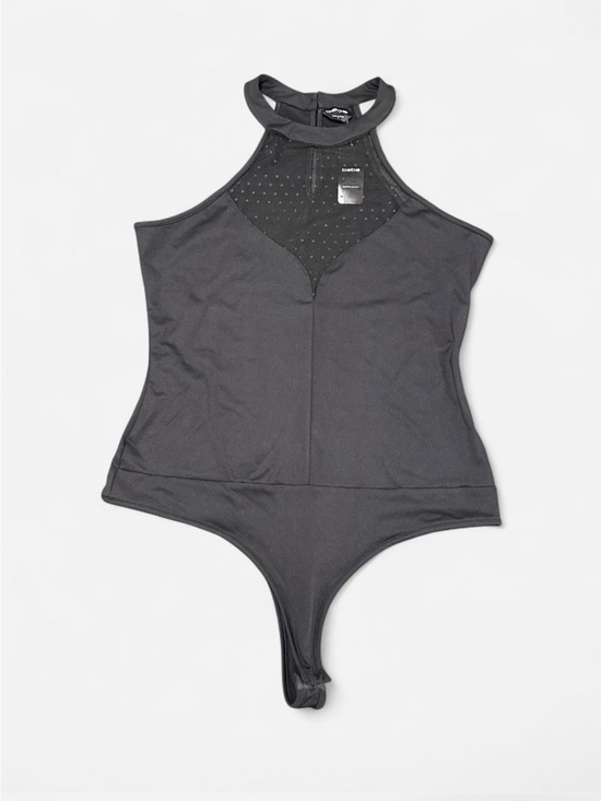 bebe Tops - 🔥 Bebe Swiss Dot Mesh Halter Bodysuit L ✨